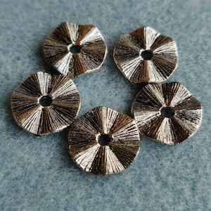 Pewter Wave &#39;Washer Ring&#39; Bead 14mm x 1