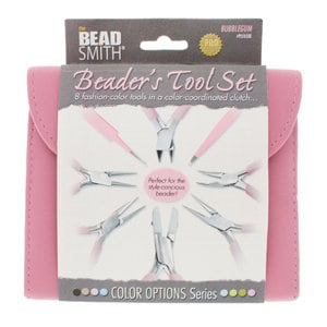 Beadsmith Bubblegum Plier Set, 8-Piece Tool Kit for Jewellery Making, Stylish Beading Gift