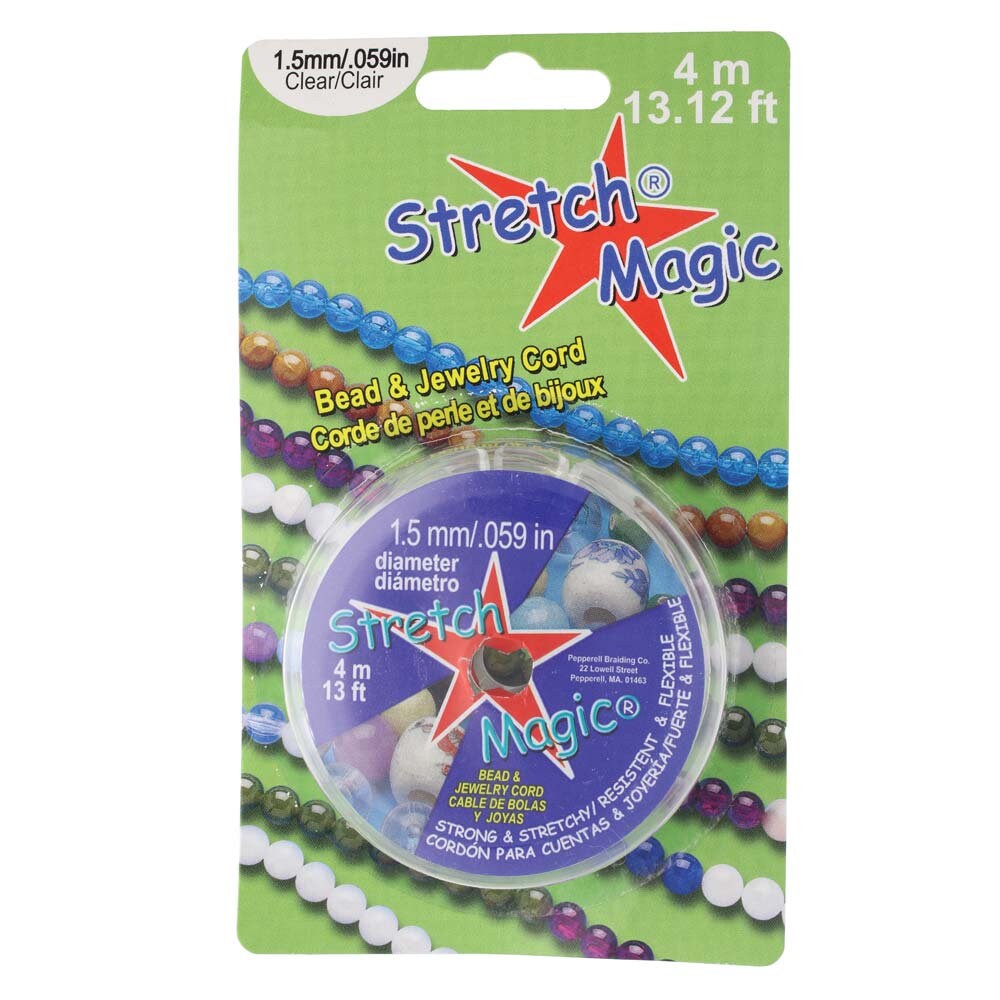 3 Pepperell Stretch Magic Elastic Beading Jewelry Bead Cord String
