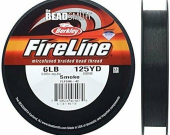 Beadsmith Fireline Smoke Beading Thread, 6LB, 125yd