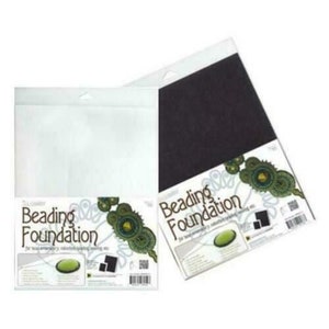Beadsmith Beading Foundation - 8.5x11&quot; White (1 sheet), Bead Embroidery Backing, Perfect for Beadwork projects, Craft lover gift