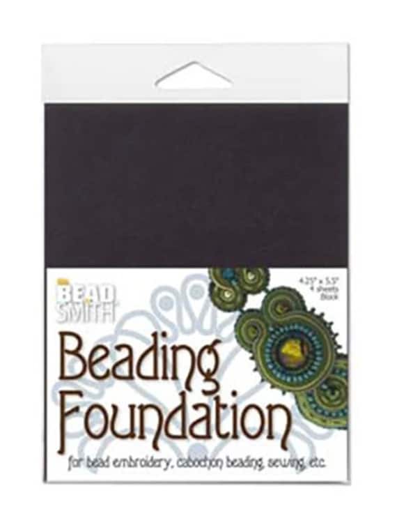 Beadsmith Beading Foundation Black (4 Sheets), Bead