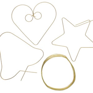 Beadable Christmas Wire Decorations, Easy DIY Festive Shapes for Unique Ornaments, Ideal Gift for Crafters