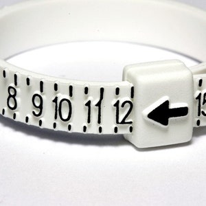 Reusable Plastic Ring Sizer Gauge, US Sizes 1-17 for Men, Women & Children, Perfect for Accurate Ring Measurements