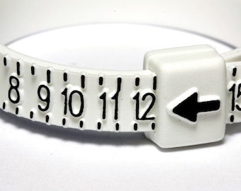 Reusable Plastic Ring Sizer Gauge, US Sizes 1-17 for Men, Women & Children, Perfect for Accurate Ring Measurements