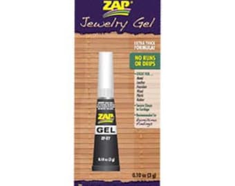 Beadsmith Zap Jewelry Super Glue Gel, Craft Adhesive (3g Tube)