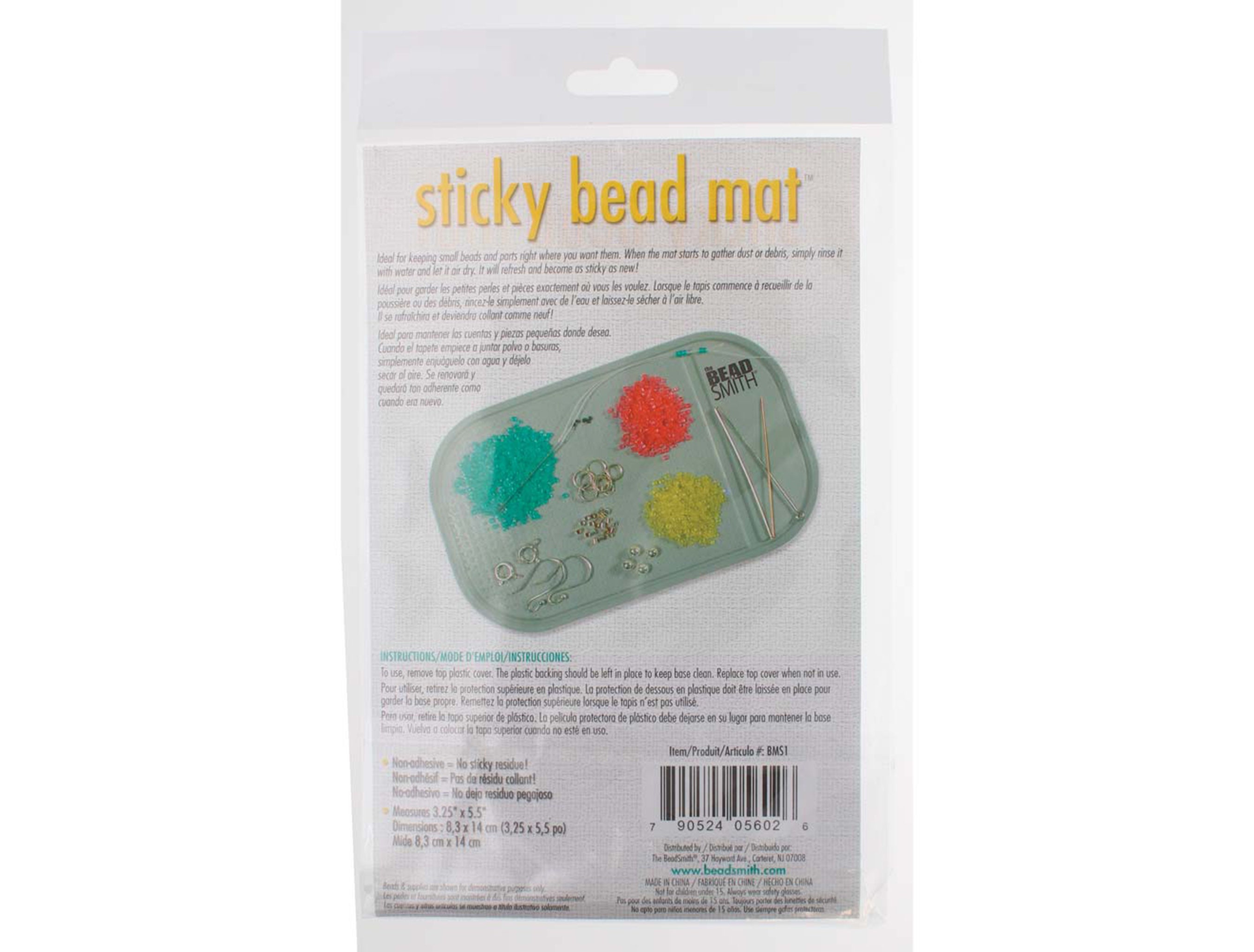 The Beadsmith Sticky Bead Mat - 5.5 X 3.25 Inches, Small
