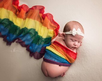 rainbow muslin wrap