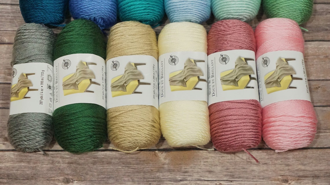 Loops and Thread Soft and Shiny Yarn Yarn Skeins of Yarn Etsy