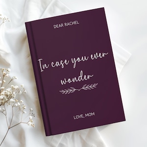 Diario de duelo personalizado, regalo conmemorativo personalizado por la pérdida de mamá, papá, abuelos o hermanas, cartas a mi hija, regalos de recuerdo