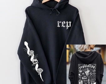 Taylor Swift Eras Hooded Sweatshirt, Taylor Swift Reputation Sweatshirt, Taylor Swift Eras Tour Sweatshirt, Taylor Swift Hooded Sweatshirt