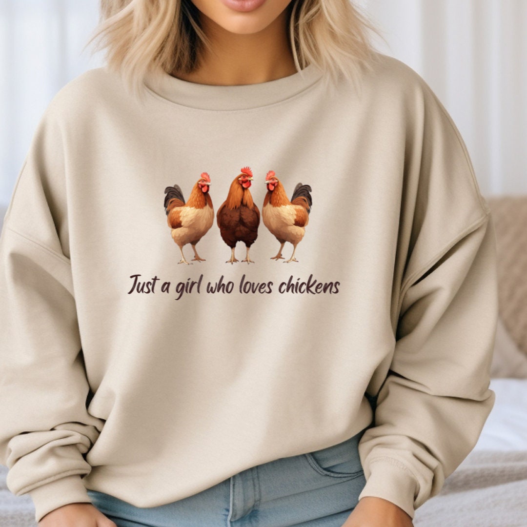Chicken Sweatshirt, Crazy Chicken Lady Shirt, Gift for Chicken Lover