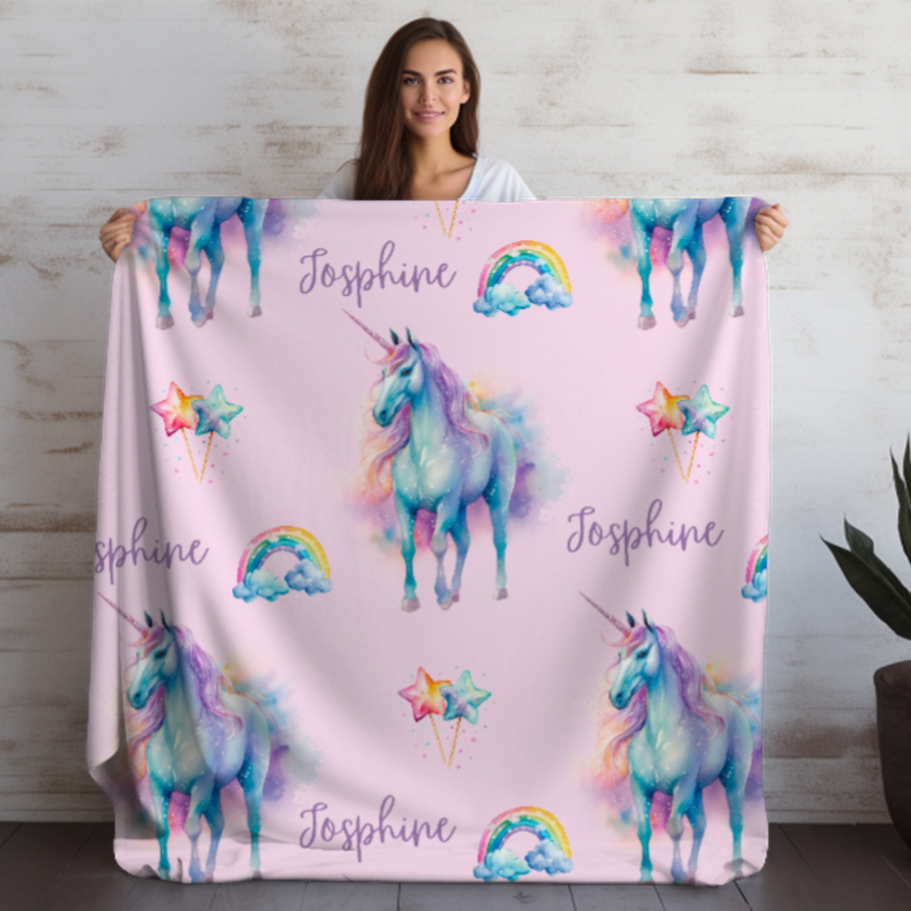Unicorn Blanket Etsy Singapore