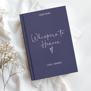 Cuaderno de cartas al cielo, regalo conmemorativo personalizado por la pérdida de mamá, papá, abuelos o hermanas, diario de duelo personalizado, obsequios conmemorativos