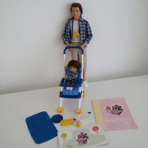 Barbie doll midges husband and son. happy family range