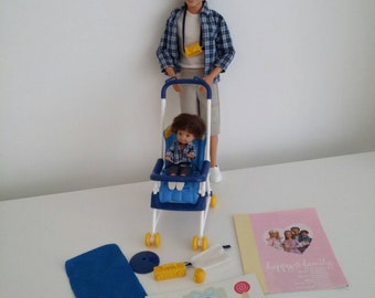 Barbie doll midges husband and son. happy family range