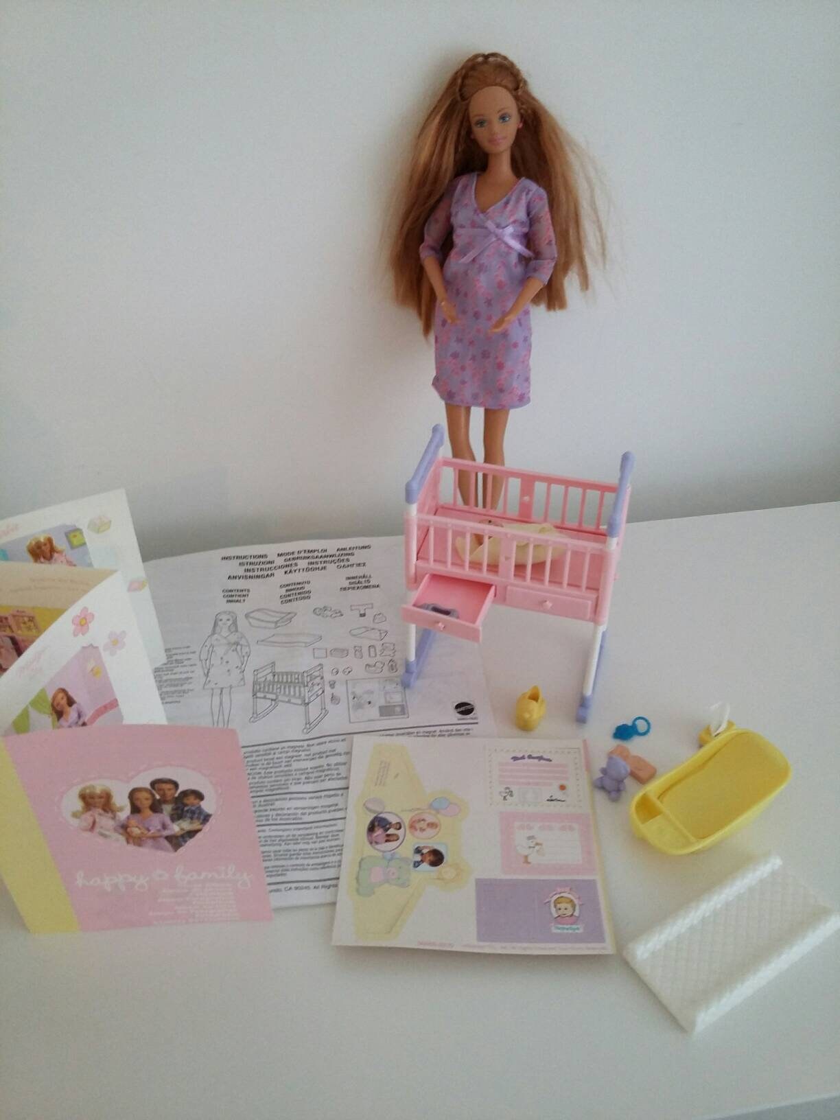 pistool geluk Sportman Zwangere Barbie pop mug en baby set happy family range - Etsy Nederland