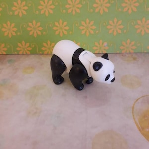 Vintage Playmobil Panda Animal Figure: Zoo Circus Toy