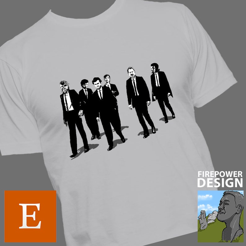 Reservoir Crew Mens Unisex Womens Ladies T-shirt shirt Solo Tshirt Star wars tshirt Han Solo Shirt Reservoir Dogs image 6