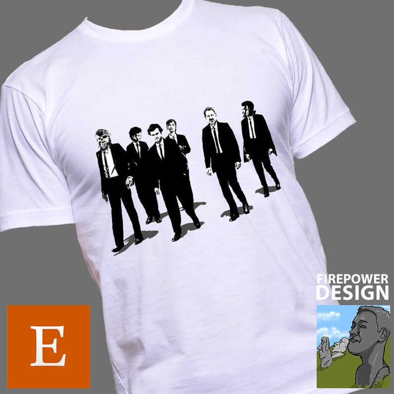 Reservoir Crew Mens Unisex Womens Ladies T-shirt shirt Solo Tshirt Star wars tshirt Han Solo Shirt Reservoir Dogs image 5