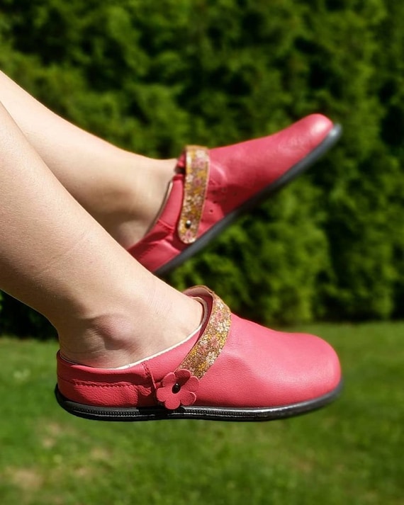 Slip on comfy leather shoes barefoot from 39 to 48