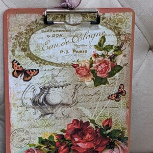 Portapapeles, portapapeles para profesores, portapapeles con diseño floral, decoración de cocina, oficina, regalo