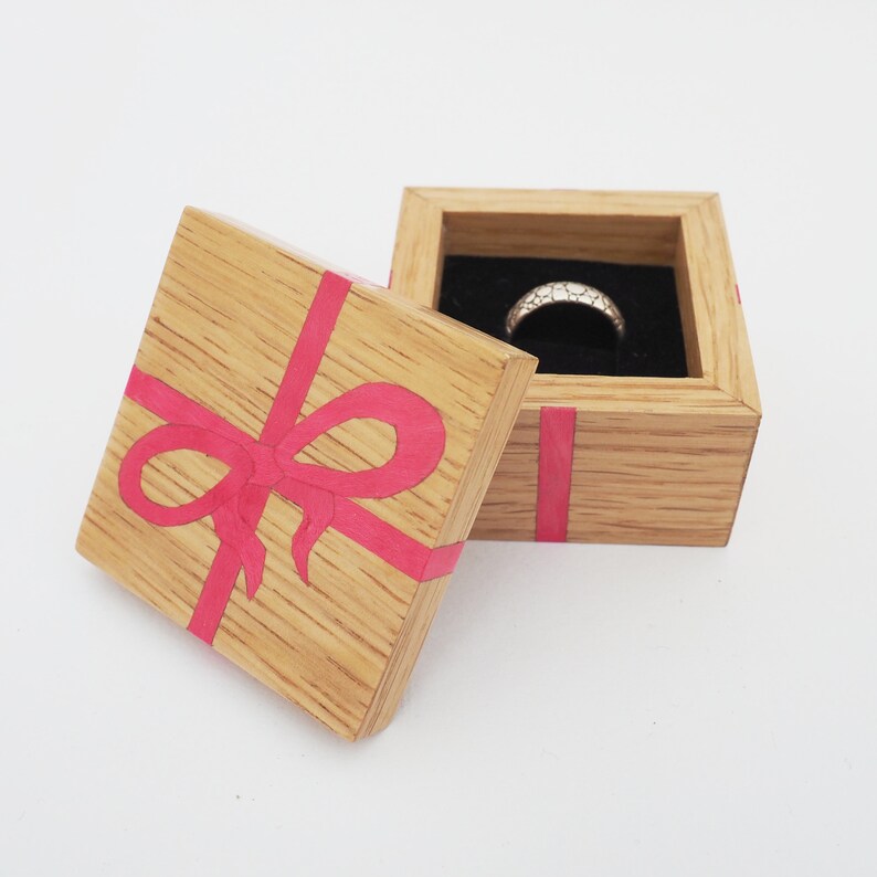 Wooden Ring Box Gift Box Wooden Gift Set Oak Ring Box