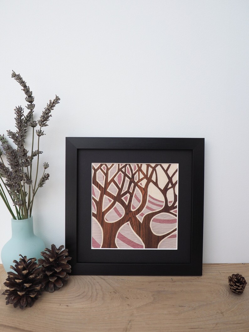 Framed Tree Prints Modern Wall Art Stylish Tree Wall Art Etsy UK