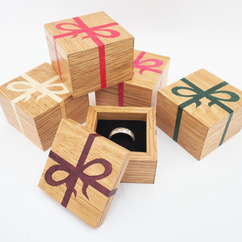 Wooden Ring Box Gift Box Wooden Gift Set Oak Ring Box