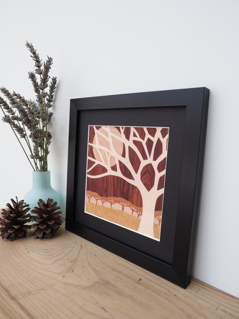 Framed Tree Prints Modern Wall Art Stylish Tree Wall Art Etsy UK
