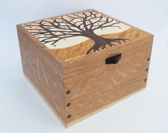 Small Jewellery Box,Tree of Life,Wooden Jewellery Box,Wooden Keepsake Box,Special Birthday Gift,Wood Anniversary Gift,Gifts for Him