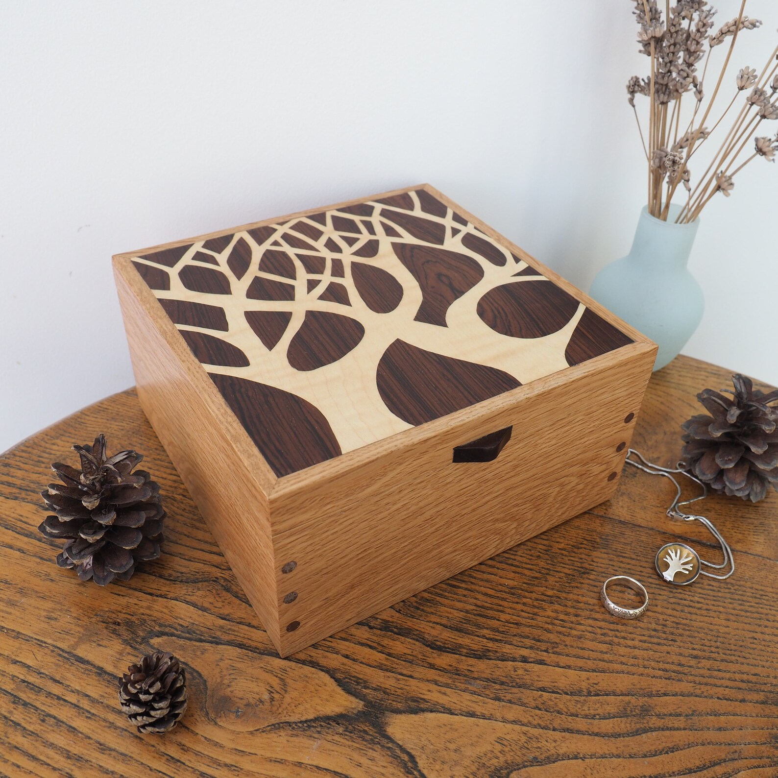 Small Wooden Jewellery Box Wooden Keepsake Box Wooden Gift Etsy UK
