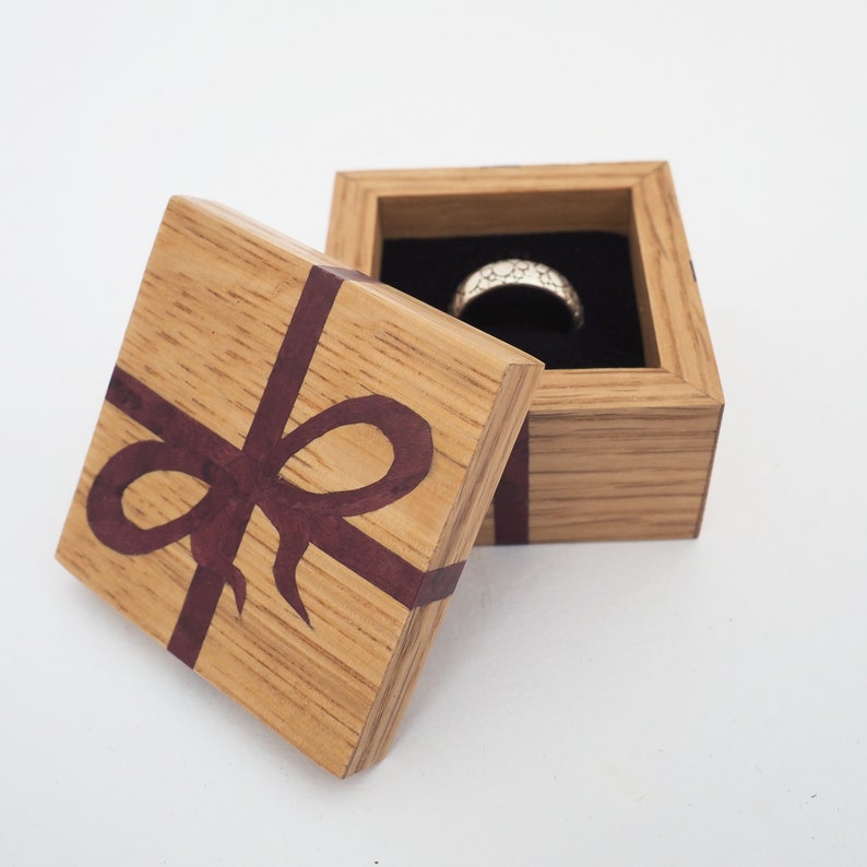 Wooden Ring Box Gift Box Wooden Gift Set Oak Ring Box