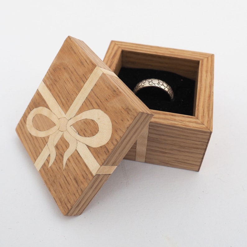 Wooden Ring Box Gift Box Wooden Gift Set Oak Ring Box