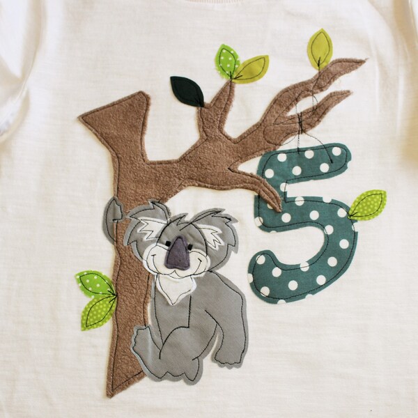 Geburtstagsshirt,KOALA,Shirt zum Geburtstag,Geburtstagszahl,Geburtstagshirt mit Koala