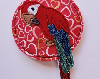 Kletties school bag,Kletties,school child,back to school,PARROT,Klettie with parrot,glitter,1 piece