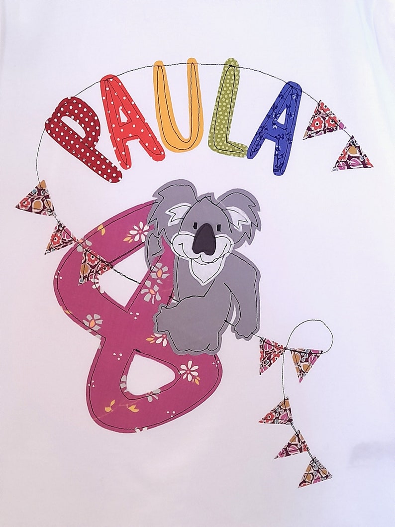 Geburtstagsshirt,KOALA,Shirt zum Geburtstag,Geburtstagszahl,Geburtstagshirt mit Koala Bild 1