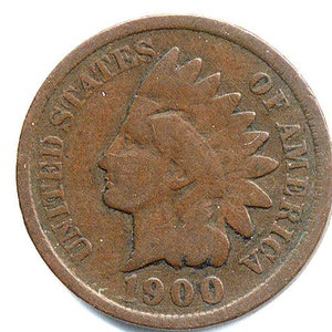 US 1900 Indian Head Penny