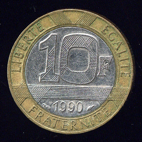 1990年フランス10フラン硬貨 - Etsy 日本