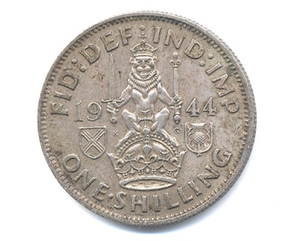1944年英国シリングコイン ジョージ6世より 誕生日、記念日、工芸品や