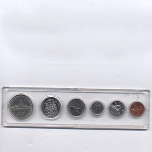 1968 Kanada 6 Münzen Set im Plastikhalter (Queen Elizabeth II)
