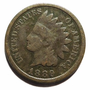 US 1889 Indian Head Penny - scratches