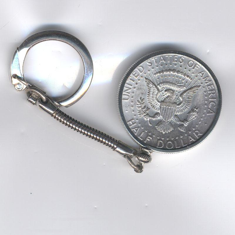 1964年ケネディ50セント銀貨キーホルダー - Etsy 日本