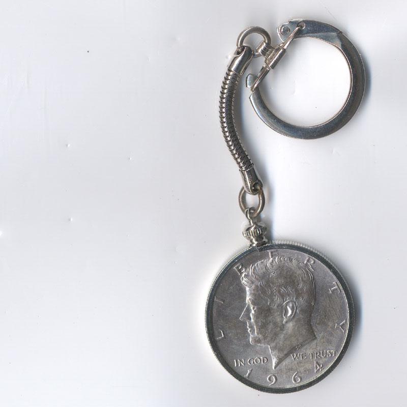1964年ケネディ50セント銀貨キーホルダー - Etsy 日本
