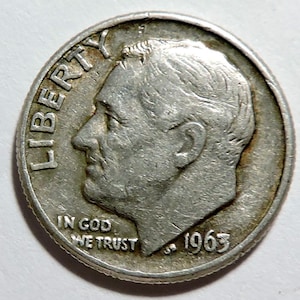1963-D Roosevelt Dime USA