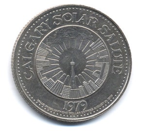 Calgary Solar Salute 1979 Calgary Stampede Dollar Token