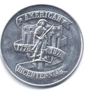 1776-1976 Bicentenial Medal Washington Crossing The Delaware American