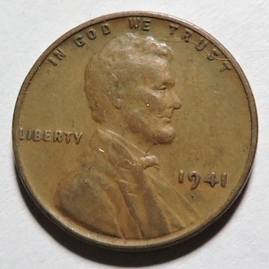 1941 Lincoln Wheat Cent - VG or better