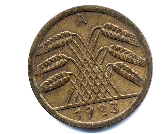 ドイツ 50ペニヒ☆1918年／ロイテンベルク市／亜鉛貨幣／本物保証 1924-A ドイツ 50 ペニヒ硬貨 - Etsy 日本