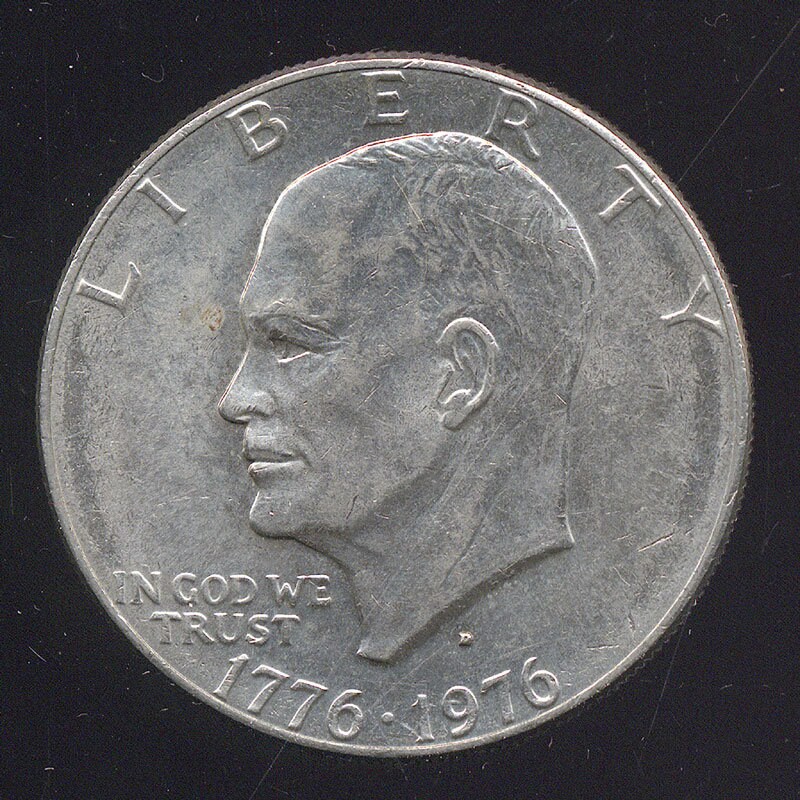 1976 D Type 2 US Bicentennial Eisenhower Dollar 1776-1976